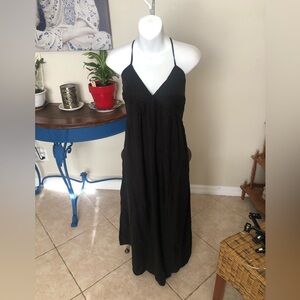 NWT The Drop Tie Back Black Maxi Dress XS